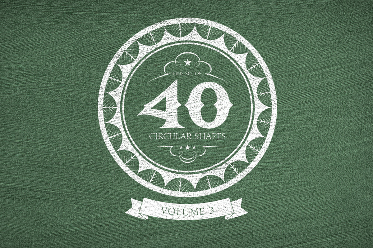 40 Circular Shapes - Vector - Vol. 3