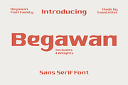 Begawan, a Sans Serif Font by twinstd (Thumbnail 1 of 11)