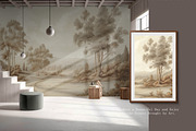 Hand drawn medieval style wallpaper, a Wallpaper Graphic by Muzi pear studio (Thumbnail 4 of 11)