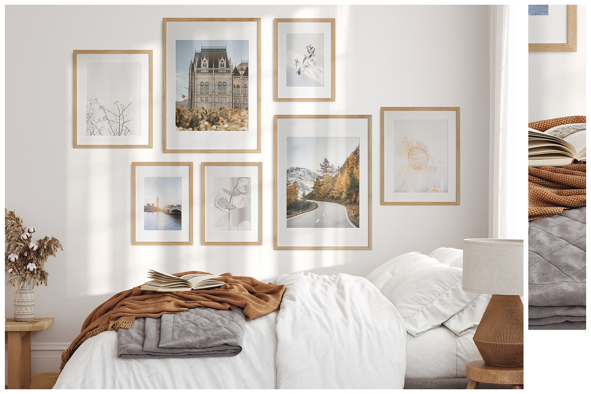 Frame & Wall Mockup Bundle Sunshine, a Print Template by Yuri-U (Photo 12 of 15)