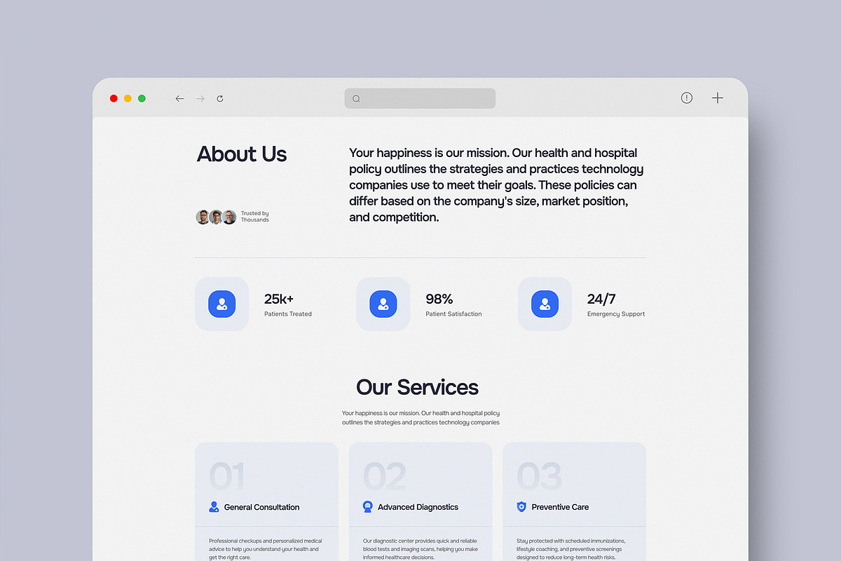 Website Landing Page Mockup, an Advertising Mockup by graphypix (Photo 1 of 4)