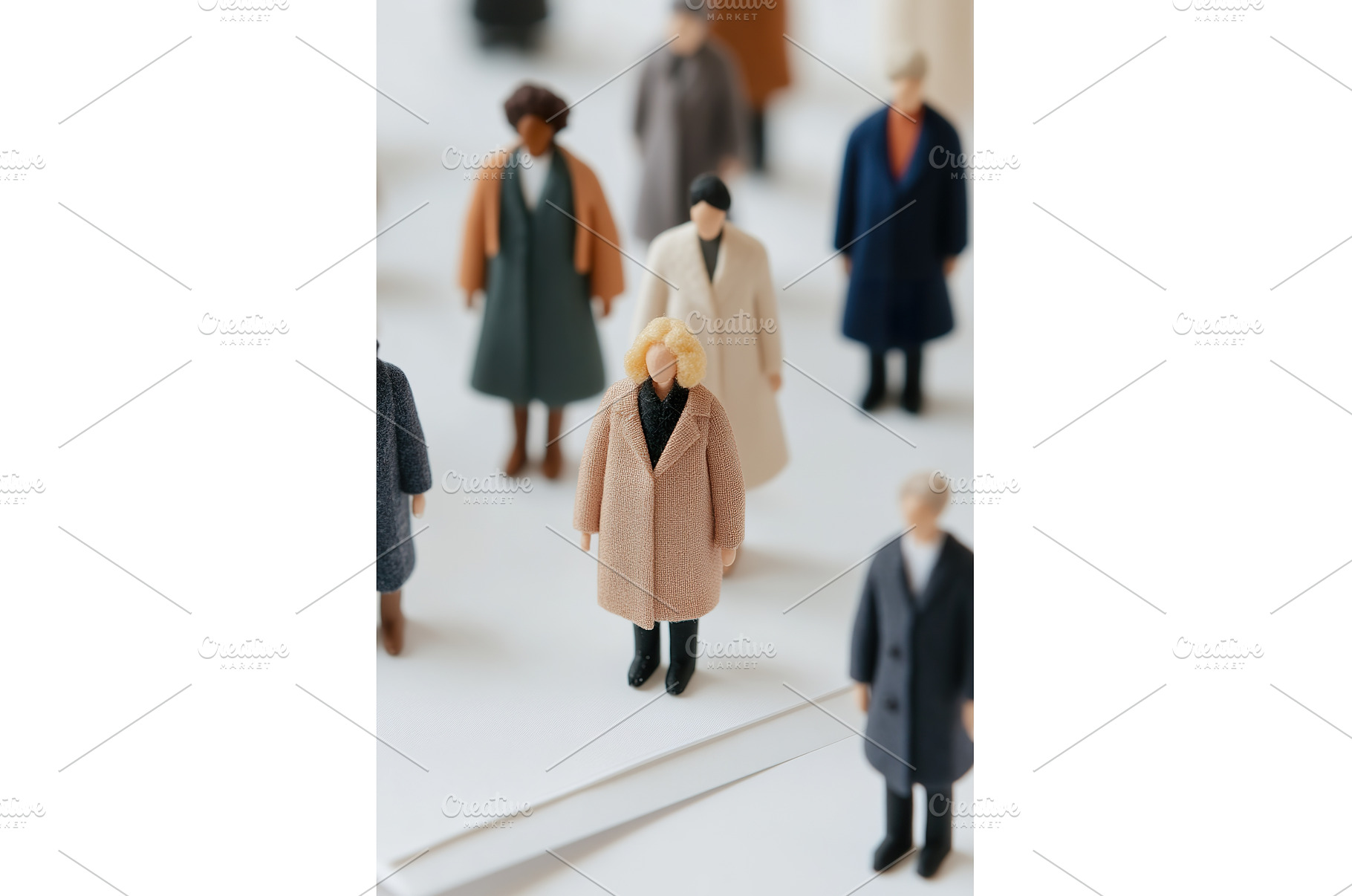 Miniature People Figures Wearing, an Abstract Photo by Lermont51