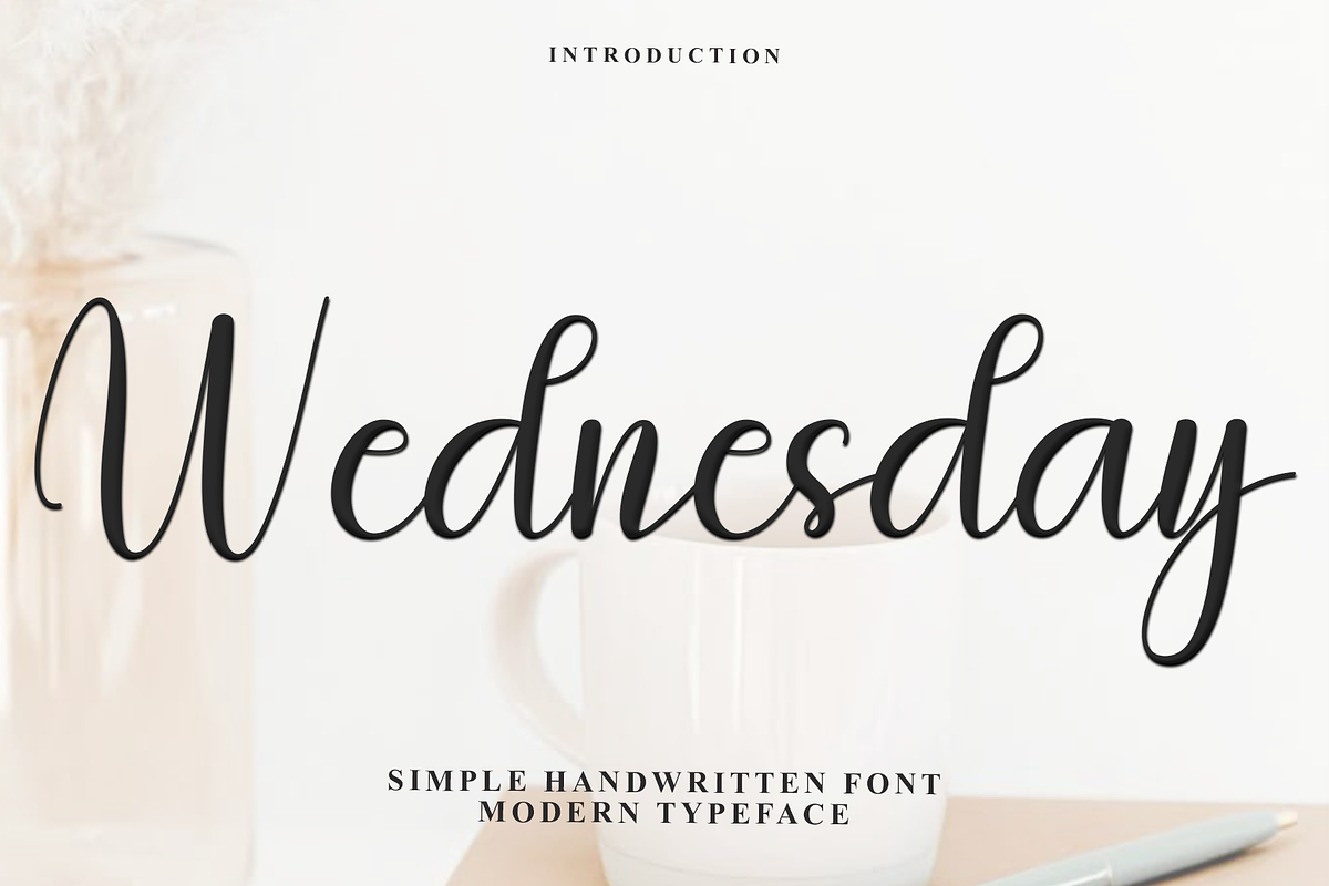 Wednesday, a Handwritten Font by FreshTypeINK (Photo 1 of 7)