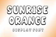 Sunrise Orange, a Font by Limited.studio (Thumbnail 1 of 5)