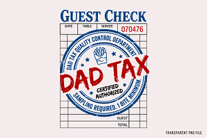 Dad Tax Quality Control Department