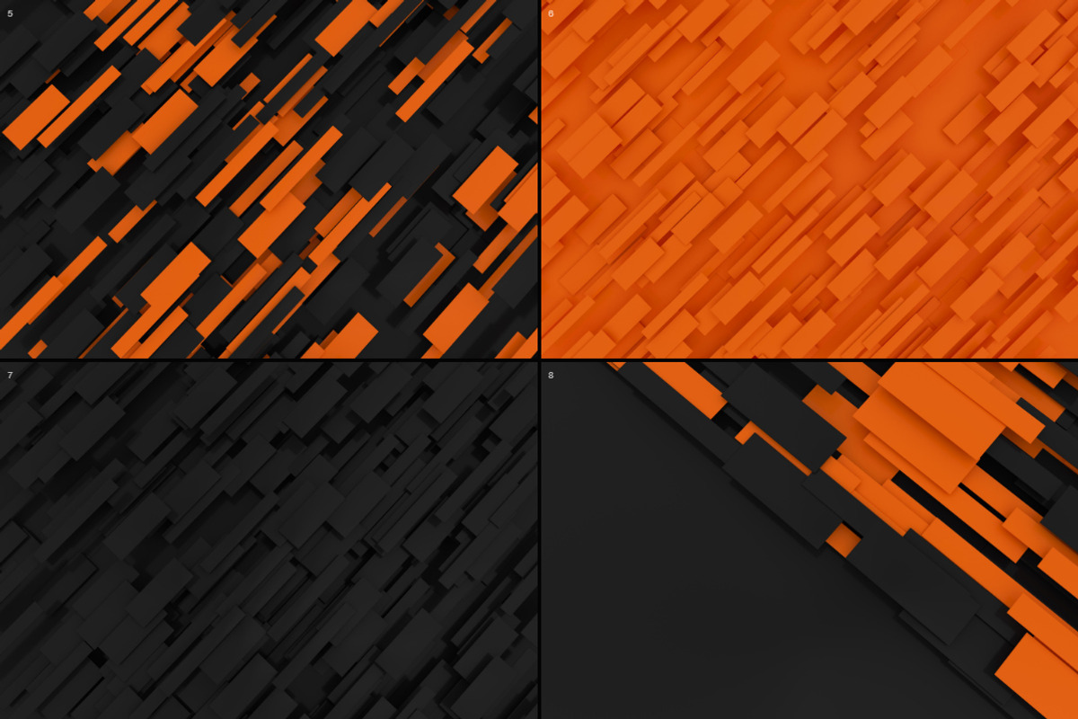 3D Geometric-Orange And Black, a Background Graphic by BIBIART (Photo 8 of 10)