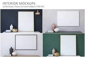 Frame&Canvas&Wall Decal Mock-ups