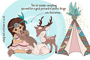 INDIANS PRINCESS, a Decorative Illustration by FARAWAYKINGDOM (Thumbnail 3 of 8)