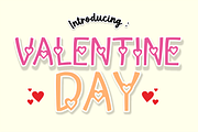 Valentine Day - Cartoon Font Types, a Font by KiddoGlyphs Studio (Thumbnail 1 of 3)