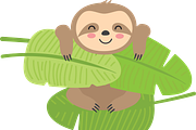 Cute Lazy Animals - Dog, Cat, Sloths, a Food Illustration by TinyCuteCo (Thumbnail 3 of 3)