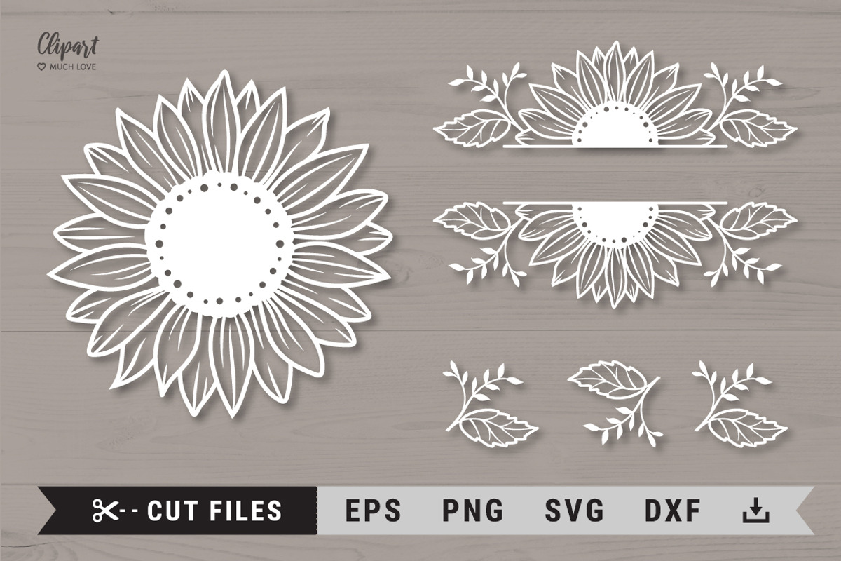 Sunflower Clipart, Sunflower SVG, an Illustration by ClipartMuchLove (Photo 8 of 9)