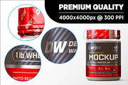 1lb Whey Protein Jar Mockup A3-Pro, a Packaging Mockup by Design Warlord (Thumbnail 12 of 16)