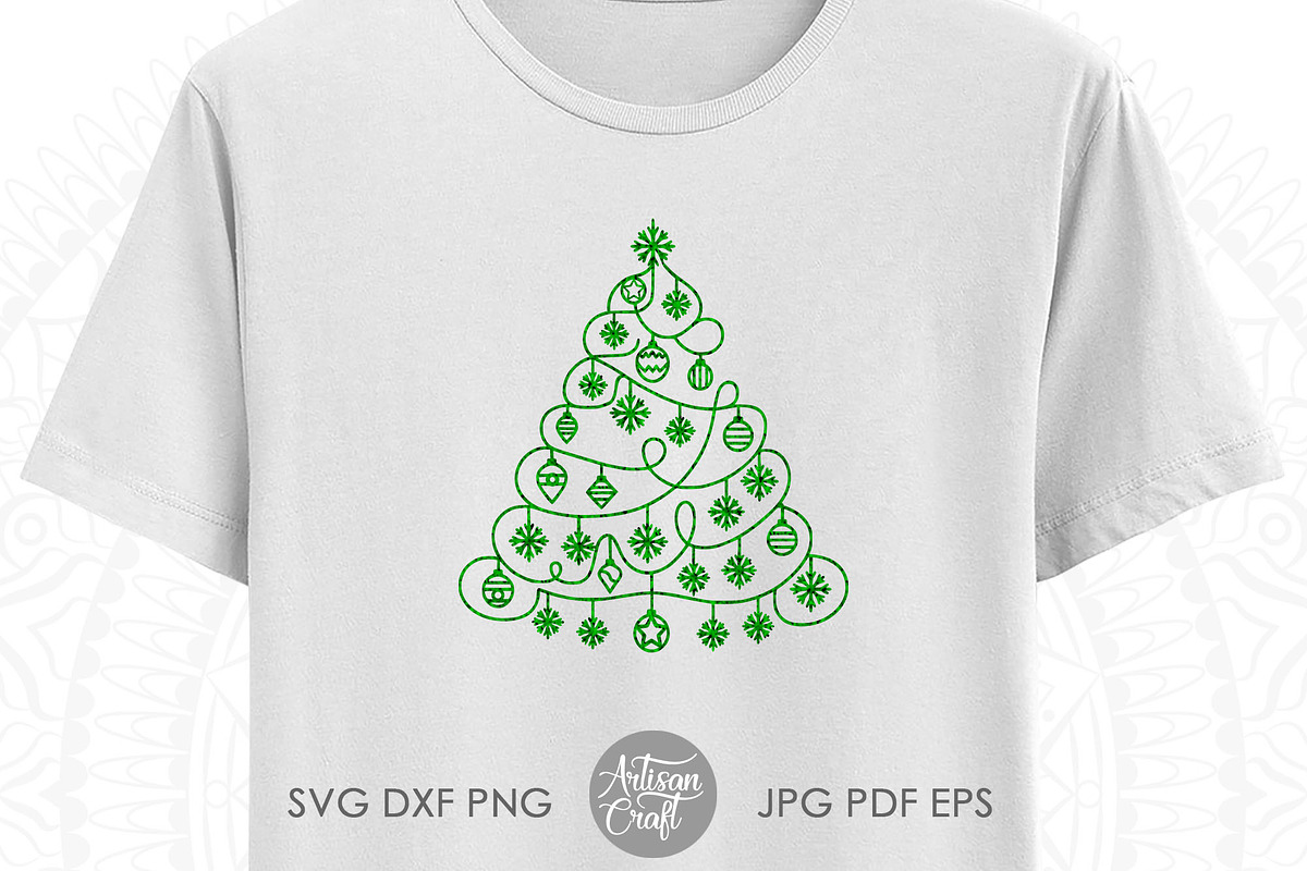 Christmas tree SVG, Holiday Clipart, an Object Graphic by Artisan Craft (Photo 2 of 5)