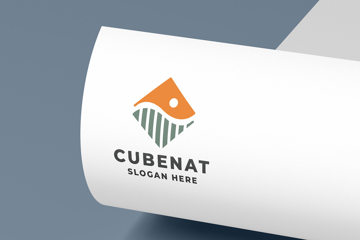 Geometric Nature Cube Logo, a Branding & Logo Template by Design_Planet (Photo 2 of 2)