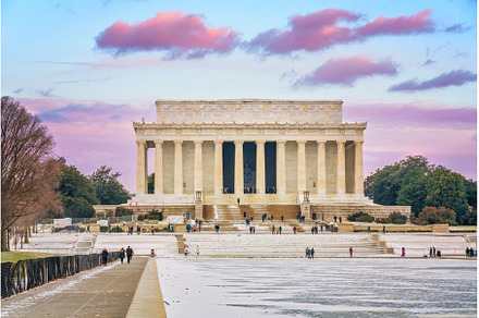 Lincoln memorial at winter, an Architecture Photo by sborisov