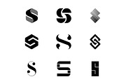 9 S Letter Logos - Vector & Mock-Up, a Branding & Logo Template by Multiple (Thumbnail 2 of 3)