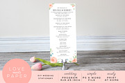 Wedding Program Template P1019, an Invitation Template by Love Meets Paper (Thumbnail 3 of 4)