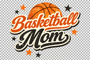 Retro Baskerball Mom PNG Shirt Sport, a Sport Illustration by SugarCloudStudioArt (Thumbnail 6 of 6)