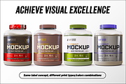 5lb Whey Protein Jar Mockup A3-Pro, a Packaging Mockup by Design Warlord (Thumbnail 9 of 16)