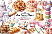 Cute Bakery Clipart, a Seasonal Illustration by CreationArt (Thumbnail 1 of 7)