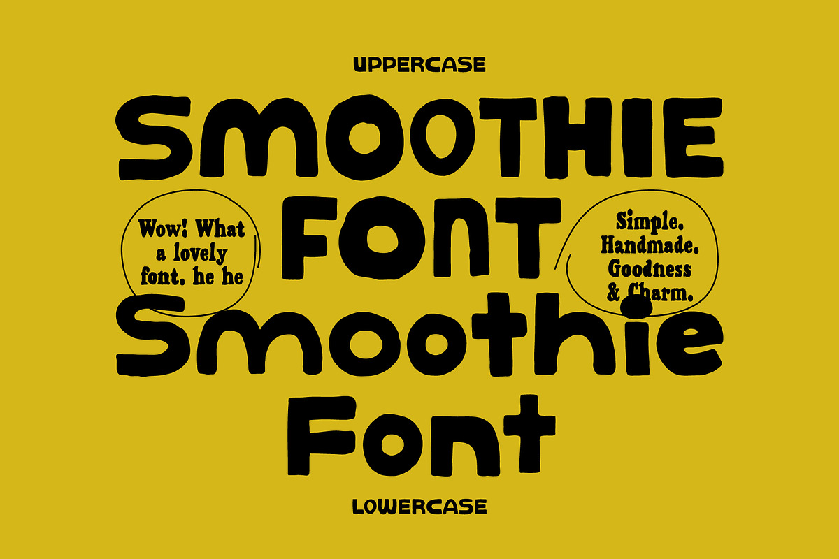 Smoothie Font - Hand Drawn Charm, a Handwritten Font by Studio Funshop by Kelli (Photo 1 of 11)