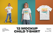 12 Mockups of a Children's T-shirt, a Shirt Mockup by Grow Design Craft Studio (Thumbnail 1 of 8)
