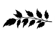 Botanical Leaf Silhouette Bundle, an Illustration by yasushie (Thumbnail 49 of 51)
