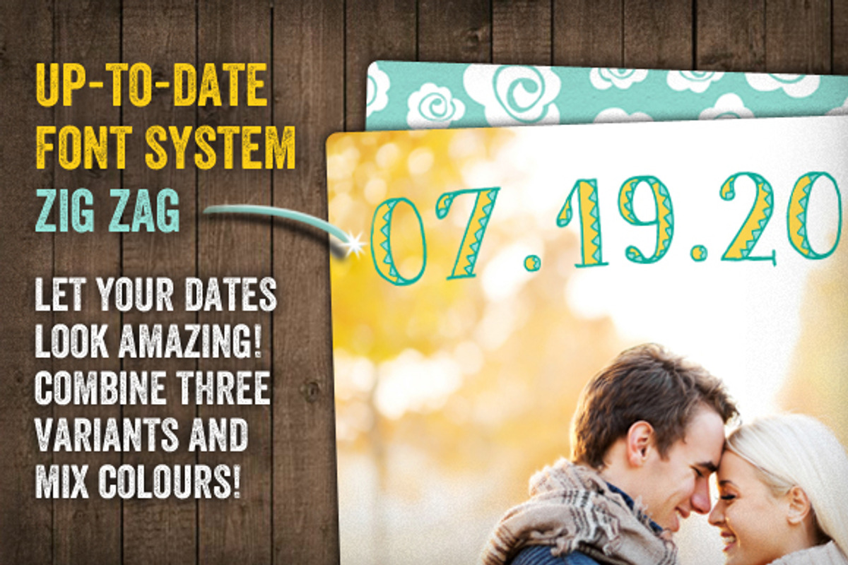 Up-To-Date Font | Zig Zag