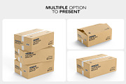 Cardboard Box with Tape Mockup, a Packaging Mockup by RamStudio2 (Thumbnail 12 of 16)