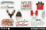 December Stickers for Cricut, an Illustration by illuztrate (Thumbnail 3 of 9)