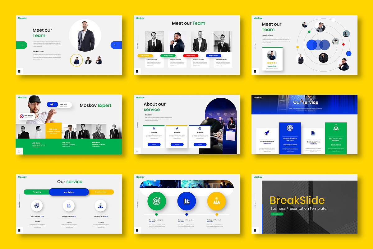 Moskov - Business Google Slide Templ, a Presentation Template by Dens Creative Studio (Photo 3 of 6)