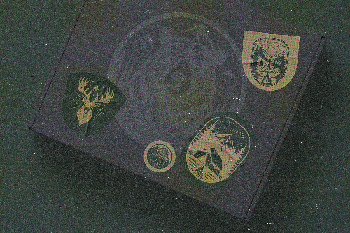 The Great Outdoors Badge Set, an Illustration by elliazidi.designs (Photo 5 of 6)