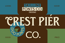 SFC Crest Pier - Duo Font + Extras