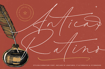 Antica Ratino Stylish Signature Font