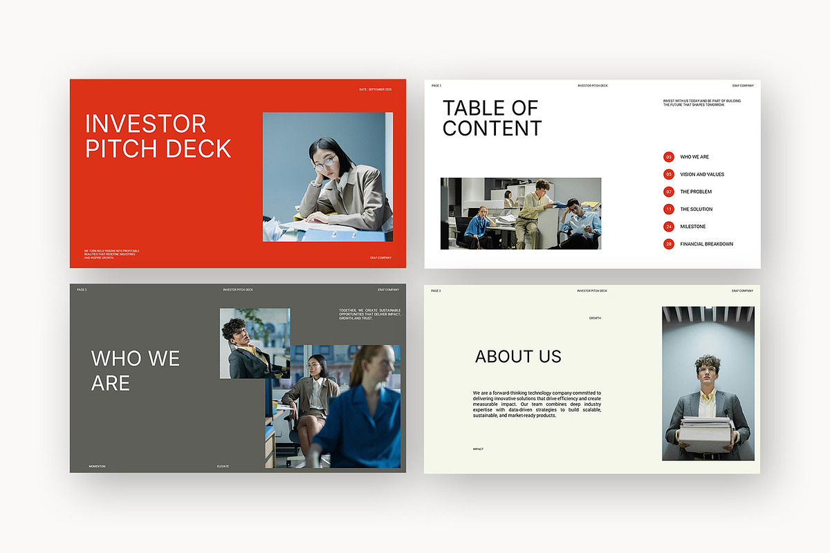 Eraf : Startup Pitch Powerpoint, a Presentation Template by Punkl Camp (Photo 2 of 16)