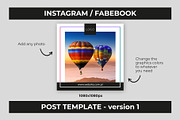 Instagram / Facebook post template, a Social Media Template by Malst (Thumbnail 2 of 4)