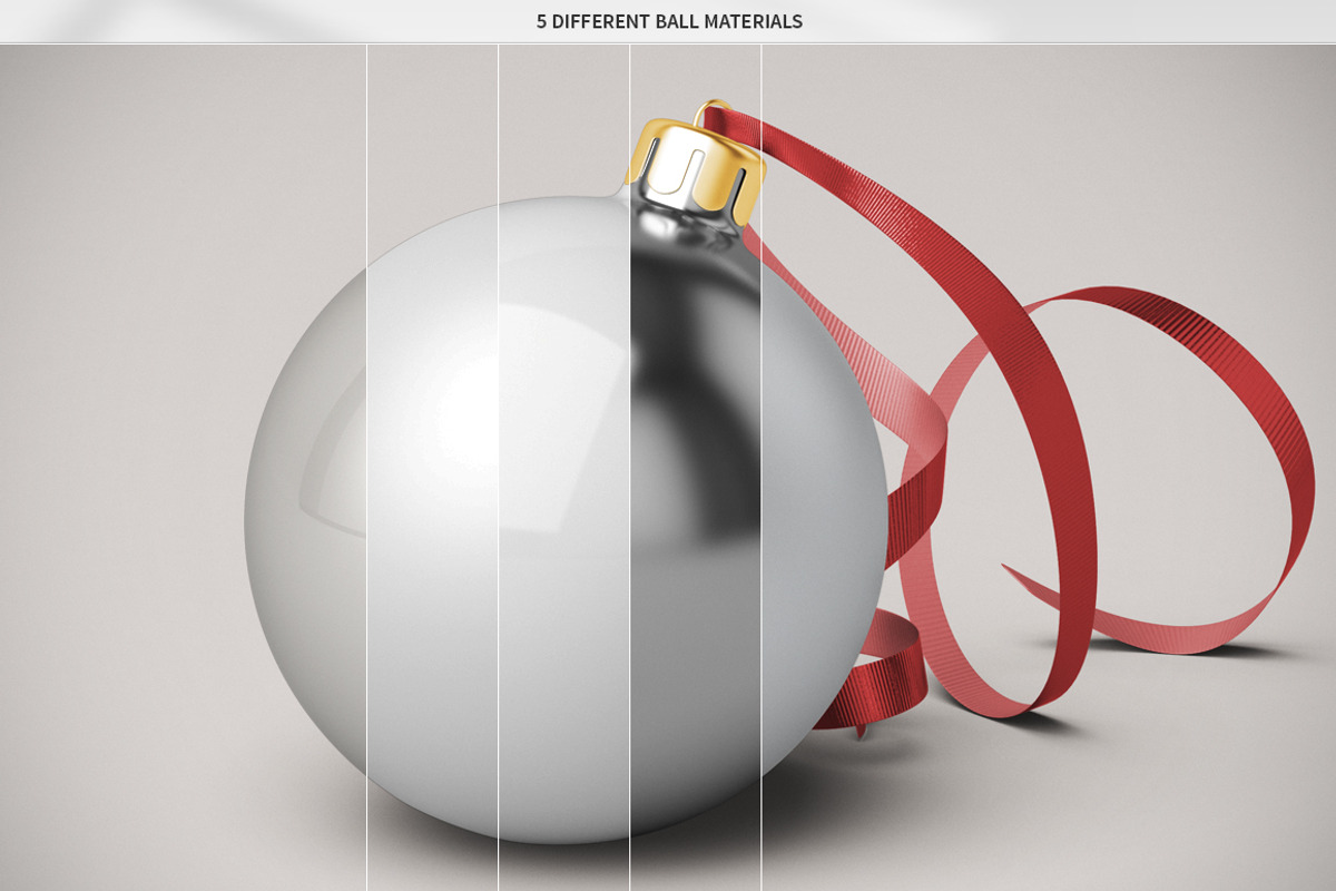 Christmas Ball Mock-Up, a Packaging Mockup by MassDream (Photo 10 of 10)