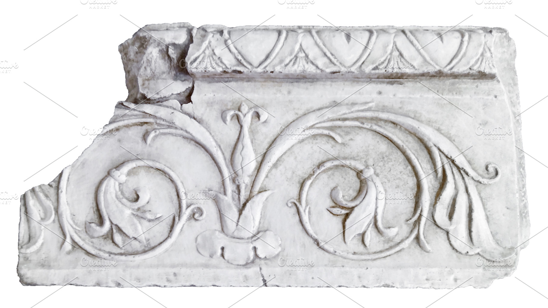 Roman decorative marble frieze, an Architecture Photo by DanFLCreativo