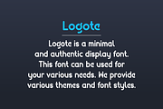 Logote - Modern Logo Font, a Sans Serif Font by Iqsiart Studio (Thumbnail 6 of 8)