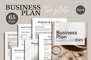 Business Plan Template Canva - Beige, a Presentation Template by PayuStudio (Thumbnail 1 of 10)