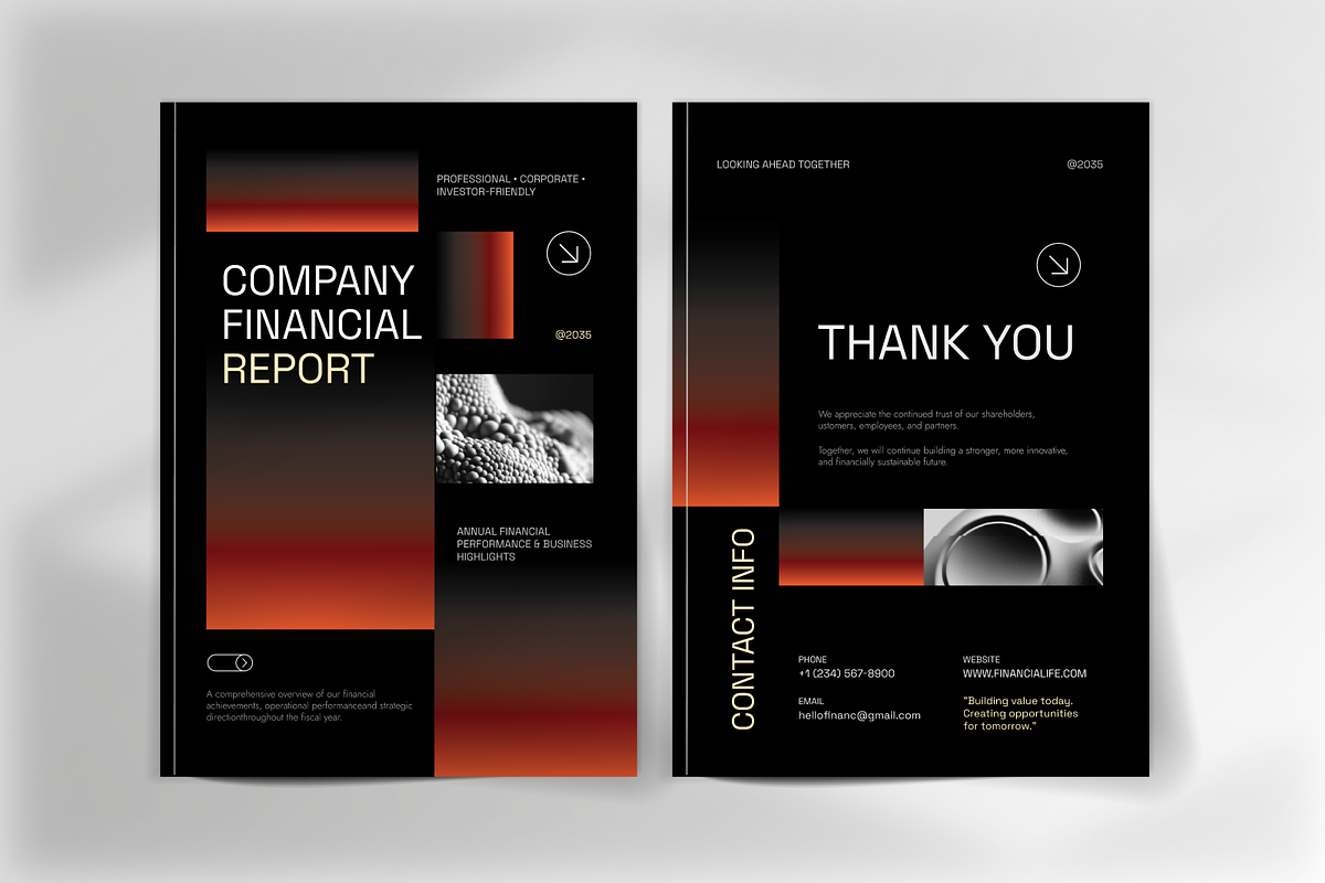 Modern Company Financial Report, a Magazine Template by Annora Studio (Photo 4 of 6)