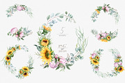 Watercolor Sunflowers and Peonies, a Decorative Illustration by ReachDreams (Thumbnail 5 of 10)