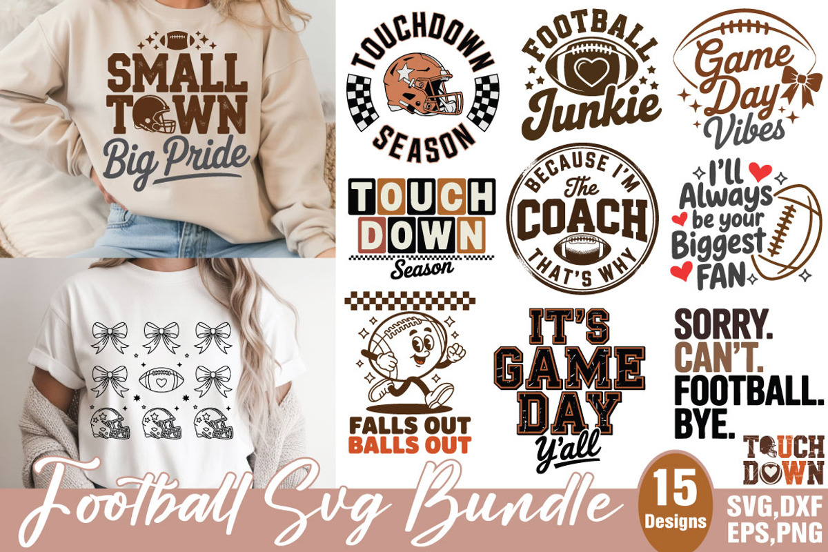 Football SVG Bundle, an Object Graphic by DollarSmart