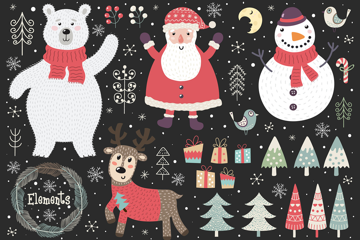 Cozy Christmas: patterns & cards, an Animal Illustration by Gulnara Sabirova (Photo 7 of 7)