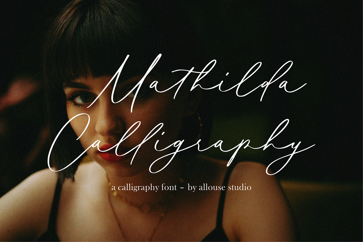 Mathilda Calligraphy, a Handwritten Font by Allouse Studio (Photo 1 of 10)