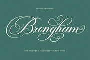 Brongham Script, a Script Font by Has_rizal (Thumbnail 1 of 13)