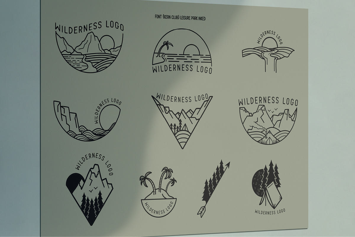 10 Wilderness Themed Logo Templates, a Branding & Logo Template by Salty Sweet Creative (Photo 4 of 4)