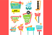 Vintage neon sign template, a Decorative Illustration by faitotoro (Thumbnail 3 of 3)