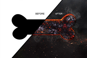 Magma Text Effect Photoshop Action