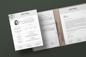 Feminine Resume Design Agnes